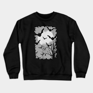 Bats Lover Gift Shirt Goth Graphic Halloween Costume Crewneck Sweatshirt